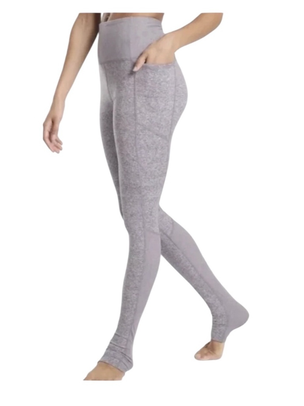Athleta Exhale Heel Tight Leggings Yoga Athletic Performance Heather Purple S